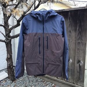 Flylow Quantum Pro Kane Two Tone Hooded Ski Jacket Small Waterproof Shell